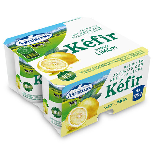 K&eacute;fir sabor lim&oacute;n Central Lechera ASTURIANA 4x125g image number