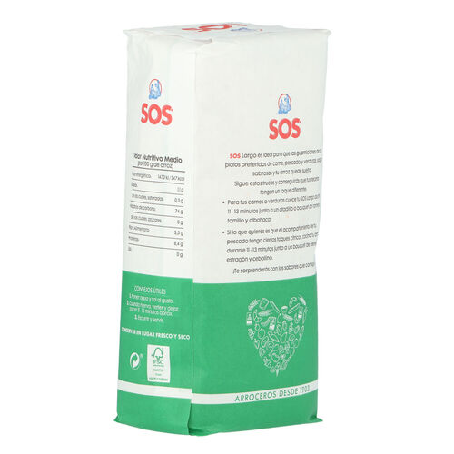 ARROZ LARGO SOS 1kg image number