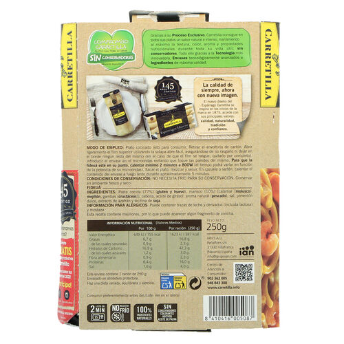Fideu&aacute; CARRETILLA 250g image number