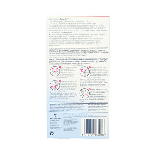 DEPILATORIO CORPORAL BANDAS CERA FRIA VEET PIEL SENSIBLE 20 BANDAS image number
