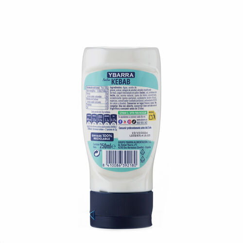 SALSA PARA KEBAB YBARRA 250ml image number