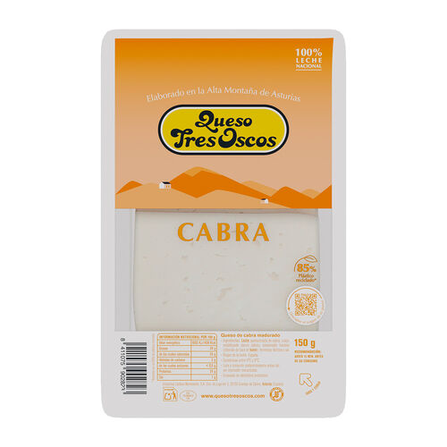 Queso de cabra en lonchas TRES OSCOS 150g image number