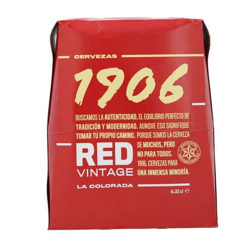 Cerveza 1906 red vintage 33cl pack 6 botellas image number