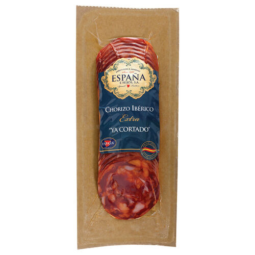 CHORIZO IBERICO EXTRA YA CORTADO ESPAÑA E HIJOS 150g image number