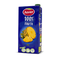 ZUMO DE PIÑA ,MANZANA Y UVA 100% FRUTA JUVER 1L