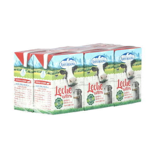 Leche entera ASTURIANA 6x200ml image number