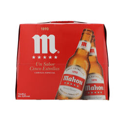 CERVEZA MAHOU 5 ESTRELLAS 12x25cl