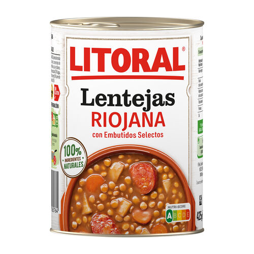 LENTEJAS RIOJANA LITORAL 425g image number
