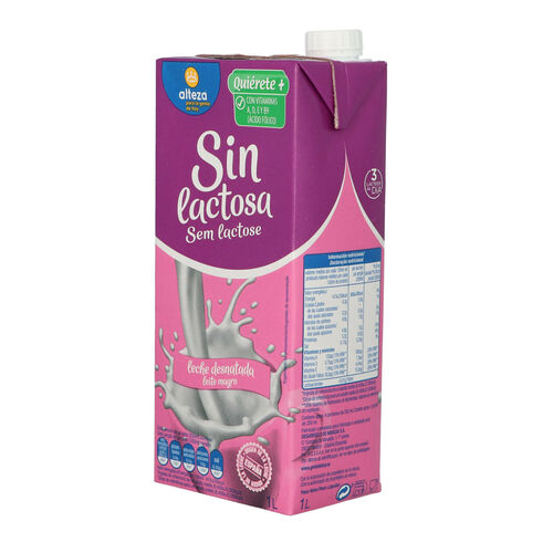 Leche desnatada sin lactosa ALTEZA 1L image number