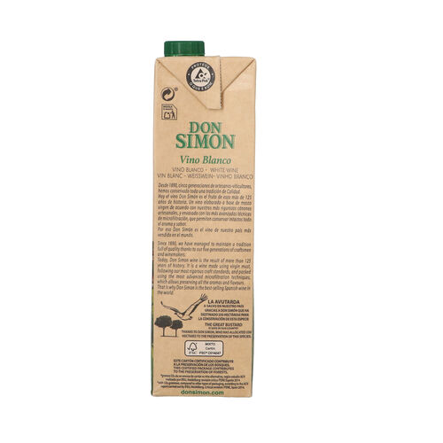 Vino blanco DON SIMON brik 1L image number
