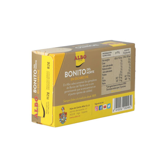 BONITO EN ESCABECHE ALBO 112g image number