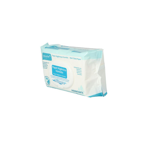 PAPEL HIGIENICO HUMEDO SALUSTAR CON TAPA 100uds image number