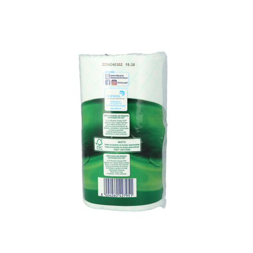 Papel higienico nature 3 capas NICKY 6uds image number