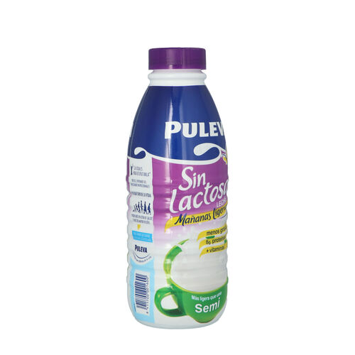 LECHE SIN LACTOSA SEMIDESNATADA PULEVA 1L image number