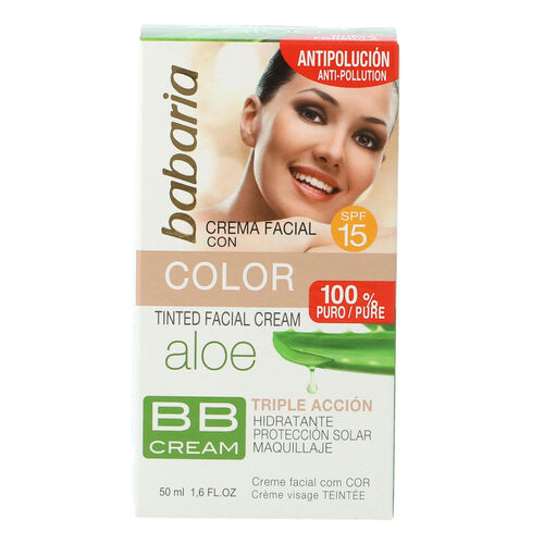 CREMA BABARIA HIDRATANTE CON COLOR 50ml image number