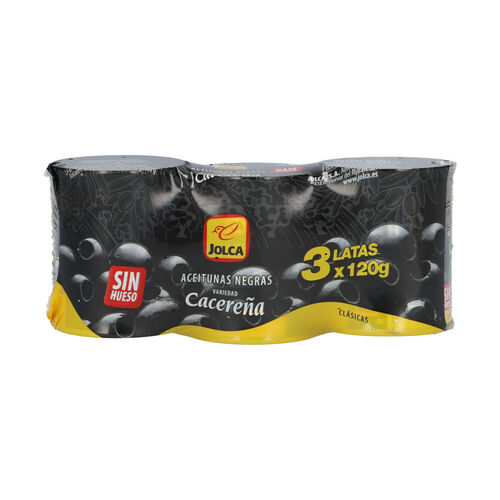 Aceituna negra sin hueso JOLCA 3x50g image number