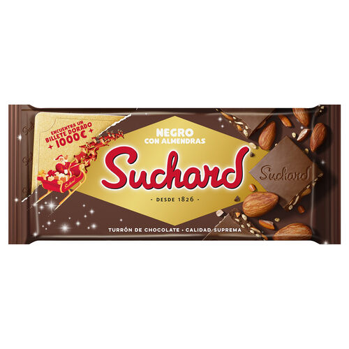Turr&oacute;n de chocolate Blanco SUCHARD de galleta BISCOFF 230g image number