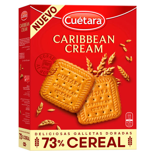 GALLETA CARIBBEAN CREAM 73% CEREALES CUETARA 680g image number