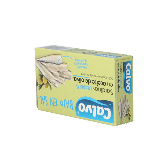 Sardinilla CALVO baja en sal oliva rr90 image number