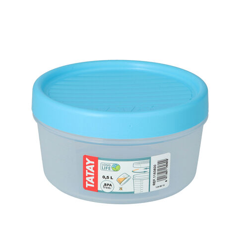 TUPPER REDONDO TATAY AZUL 500ml image number