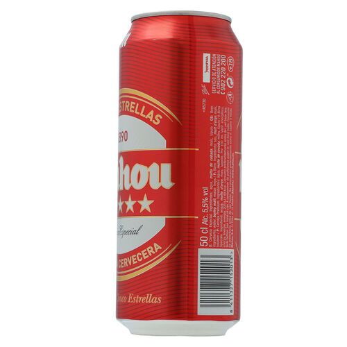 CERVEZA MAHOU 5 ESTRELLAS LATA 50cl image number