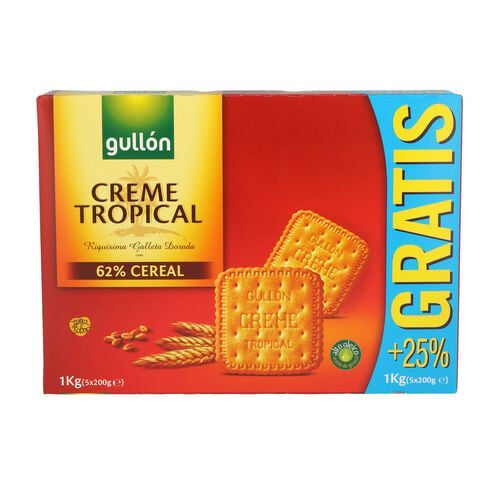 Galleta creme Tropical GULL&Oacute;N 800g image number