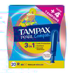 Tampones Regular Pearl Compak TAMPAX 20uds