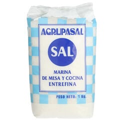 Sal marina de mesa y cocina entrefina AGRUPASAL 1kg