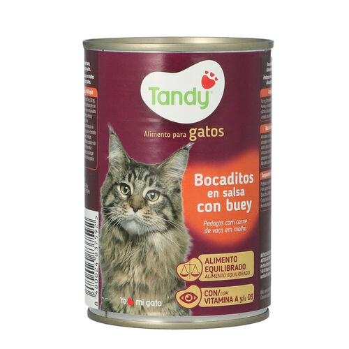 TANDY GATO BOCADITO BUEY LATA 415g image number