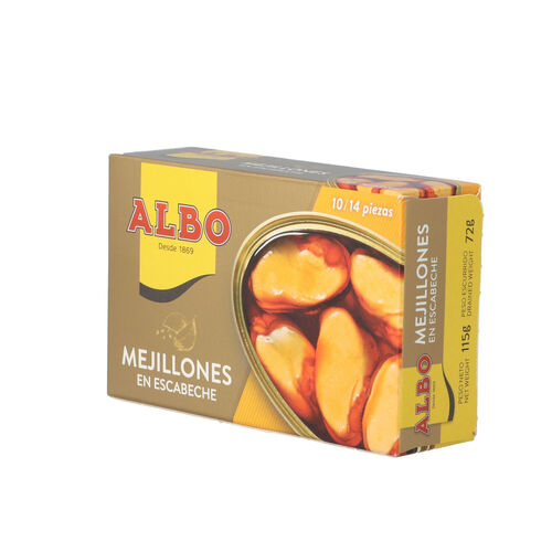 Mejillon ALBO escabeche 9/13p 115g image number