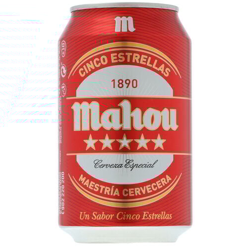 CERVEZA MAHOU 5 ESTRELLAS 33cl image number