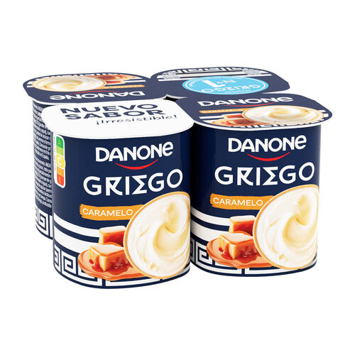 Yogur griego sabor caramelo DANONE 4x110g image number