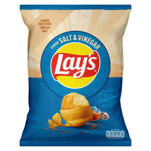 PATATAS FRITAS SABOR SAL Y VINAGRE LAY'S 150g image number