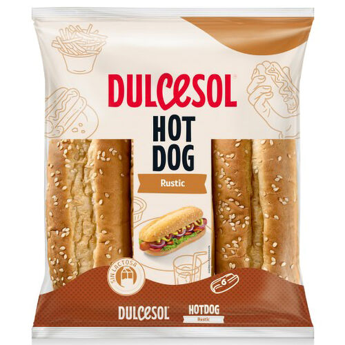 Pan Hot Dog Rustic DULCESOL 330g image number