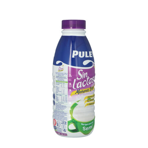 Leche sin lactosa semidesnatada PULEVA 1L image number