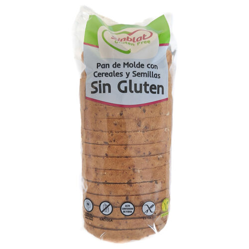 Pan molde con cereales y semillas sin gluten SINBLAT 350g image number