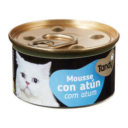 Comida h&uacute;meda para gato adulto mousse con at&uacute;n TANDY 85g