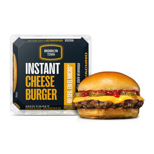 HAMBURGUESA INSTANT CHEESE BURGER BROOKLYN TOWN 210g image number