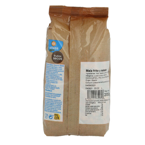 MAIZ FRITO PEQUEÑO ALTEZA 200g image number