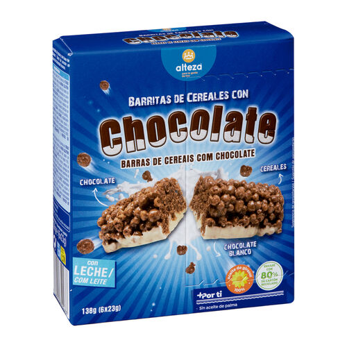 Barritas de cereales con chocolate blanco ALTEZA 138g image number