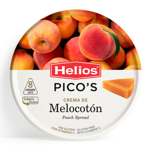 Picos crema de melocot&oacute;n HELIOS 8uds 170g image number