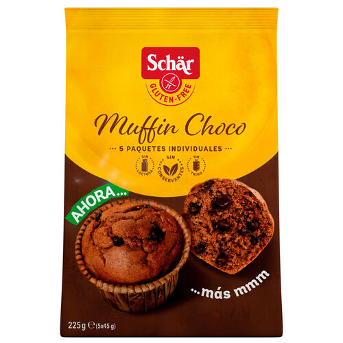 MUFFIN DE CHOCOLATE SIN GLUTEN SCHAR 225g image number