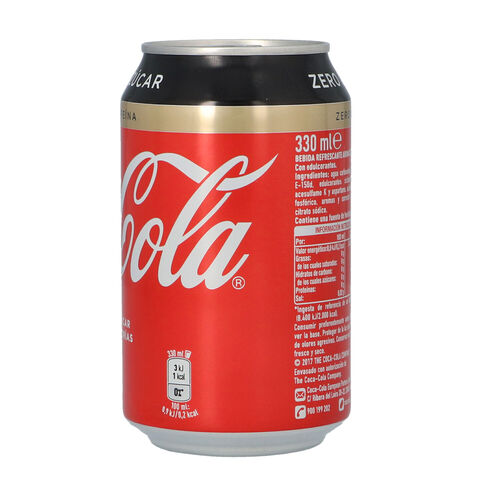 COCA COLA ZERO ZERO LATA 33cl image number