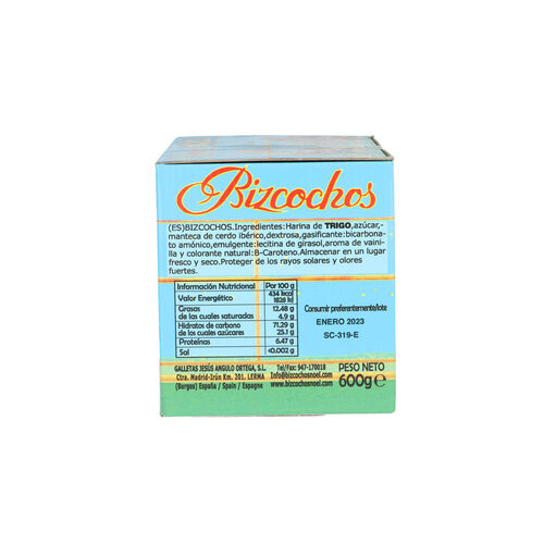 BIZCOCHOS NO&EL 600g image number