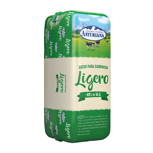 QUESO PARA SANDWICH LIGERO EN BARRA CENTRAL LECHERA ASTURIANA kg image number