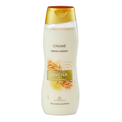 Gel de ba&ntilde;o crema avena CROWE 750ml image number