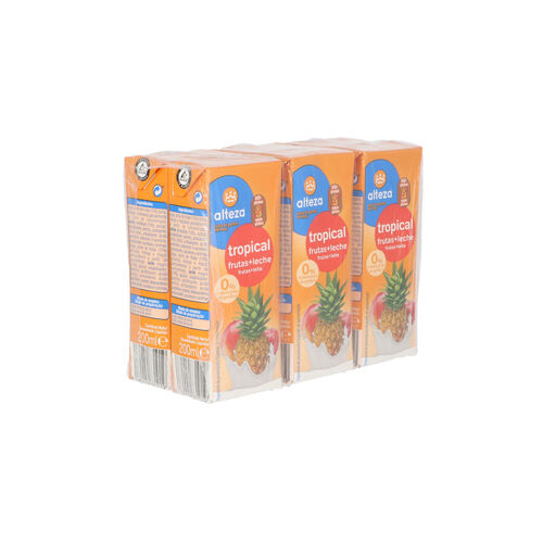 Zumo de fruta y leche sabor Tropical ALTEZA 6x200ml image number
