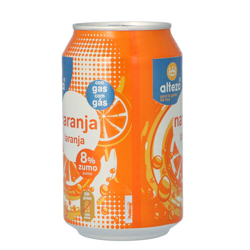 REFRESCO NARANJA 8% ZUMO ALTEZA LATA 33cl image number
