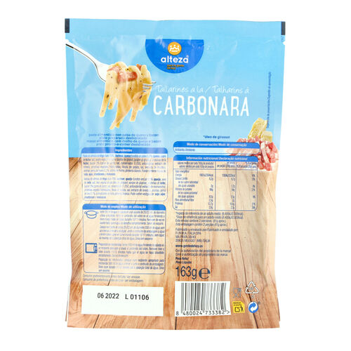 TALLARINES ALTEZA CARBONARA 163g image number