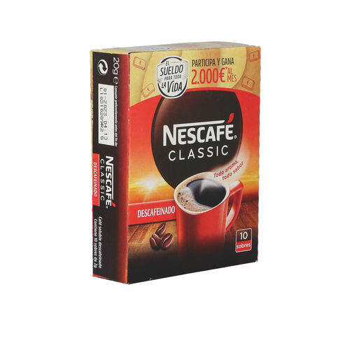 NESCAFE DESCAFEINADO 10 SOBRES 20g image number